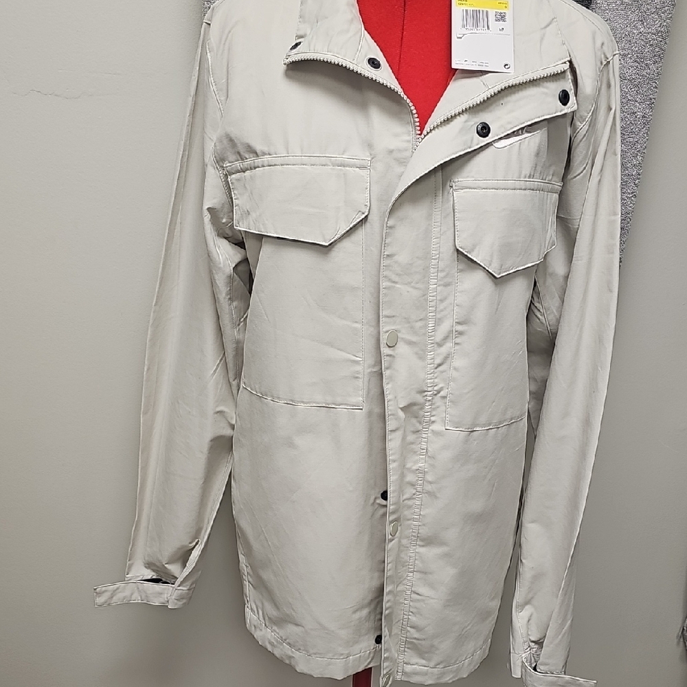 Nike Men's Light Gray Military Jacket